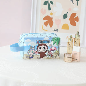 Cute Labubu Makeup Cosmetic Bag With Strap