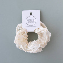 Load image into Gallery viewer, Eyelet - Ivory | Scrunchie