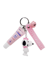 Celavi P46016 Peanuts Snoopy Lip Gloss & Keychain Charms -12