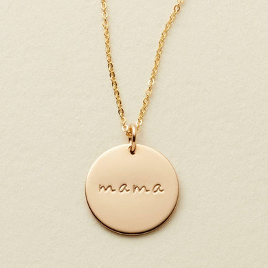 Mama Disc Necklace