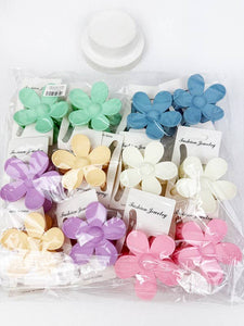 Pastel Tone Daisy Hair Clips