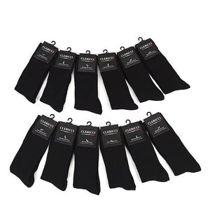12pairs Pack Assorted Black Poly Socks - DSP12SB