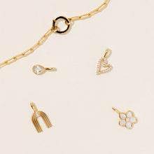 Load image into Gallery viewer, CZ Heart Charm