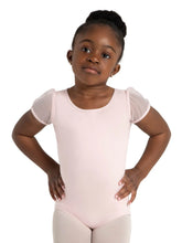 Load image into Gallery viewer, Puff Sleeve Keyhole Back Leotard - Girls
11311C