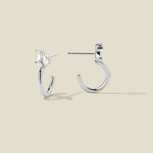 Toi et Moi Hoop Earrings