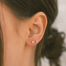 Load image into Gallery viewer, Luxe 3-prong Stud Earrings