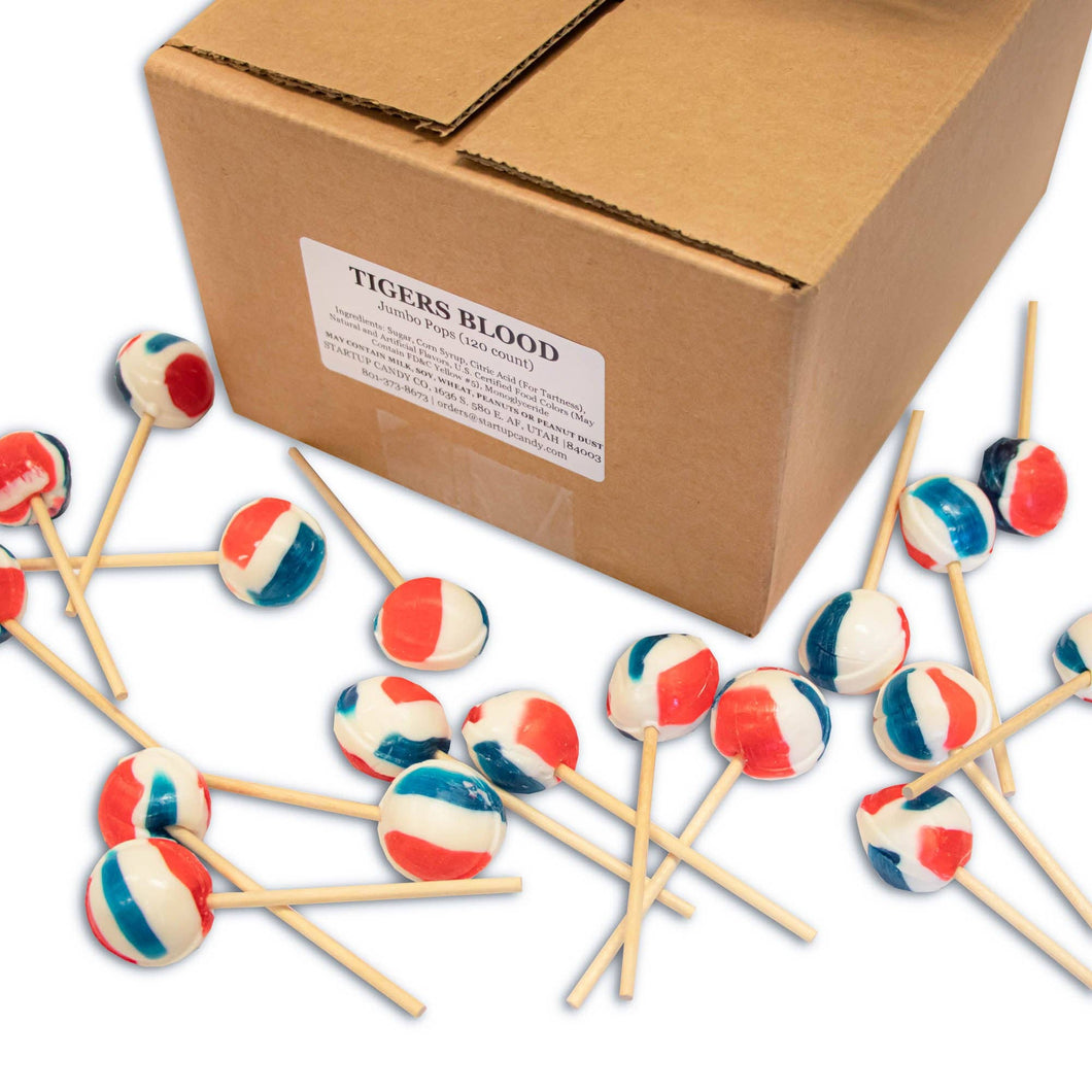 120 Count Case (Unwrapped Jumbo Lollipops)