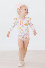 Load image into Gallery viewer, Boho Bows L/S Flutter Sleeve Leotard