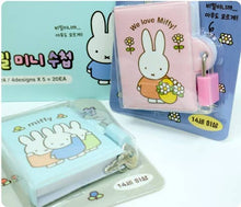 Load image into Gallery viewer, Miffy Secret Mini Memo Diary Book with Lock &amp; Key