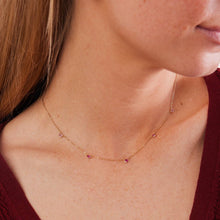 Load image into Gallery viewer, Ombre Pink Heart Necklace