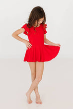Load image into Gallery viewer, Red S/S Twirl Leotard