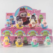 Load image into Gallery viewer, Flocked Mini Labubu Cute Desk Toys Blind Box 12pcs Set