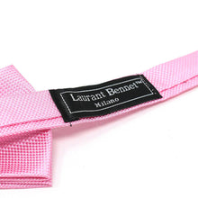 Load image into Gallery viewer, Poly Woven Men&#39;s Banded Bow Tie and Hanky Set - BTH6308