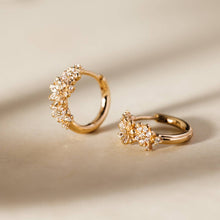 Load image into Gallery viewer, Flora Luxe Huggie Hoop Earrings