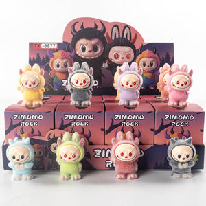 Flocked Mini Labubu Devil Blind Box 12pcs Set
