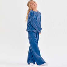 Load image into Gallery viewer, Mineral wash wide leg sweatpants
