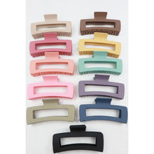 Load image into Gallery viewer, Matte Jumbo Cut Out Rectangle Hair Claw