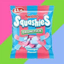 Load image into Gallery viewer, Swizzels Drumstick Squashies Bubblegum 120g (UK)