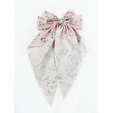 Load image into Gallery viewer, Soft Floral Long Tail Bow Clip princess accessories