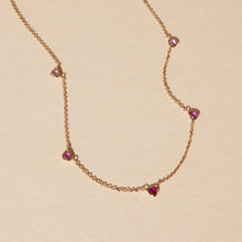 Load image into Gallery viewer, Ombre Pink Heart Necklace