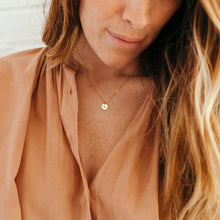 Load image into Gallery viewer, Heart Disc Necklace - 3/8&quot;