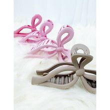 Load image into Gallery viewer, Assorted Pink and Taupe Shades of Bow Clip