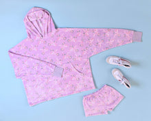 Load image into Gallery viewer, Fleece Printed Pullover Oversized Blanket Hoodie