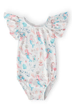 Load image into Gallery viewer, Mila &amp; Rose MERMAID FRIENDS S/S FLUTTER SLEEVE LEOTARD