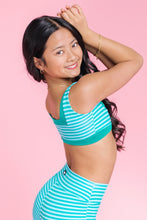 Load image into Gallery viewer, Joy Reversible Crop Top - Ibiza stripe