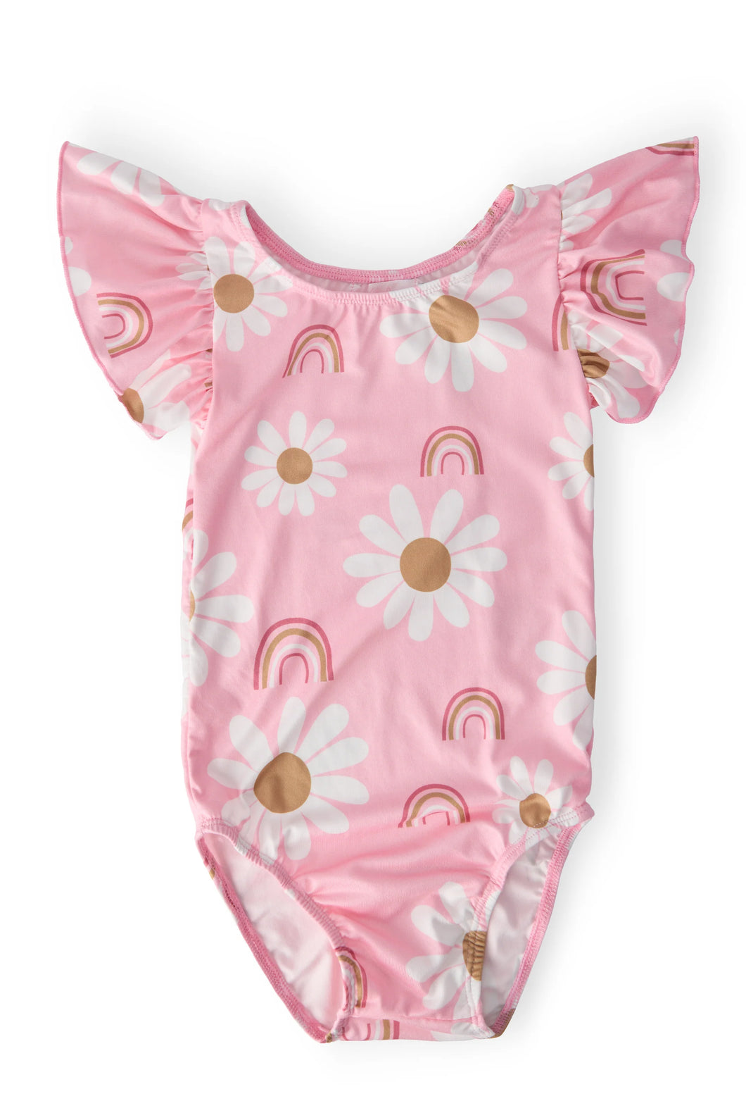 Mila & Rose YOU ARE MY SUNSHINE S/S FLUTTER SLEEVE LEOTARD