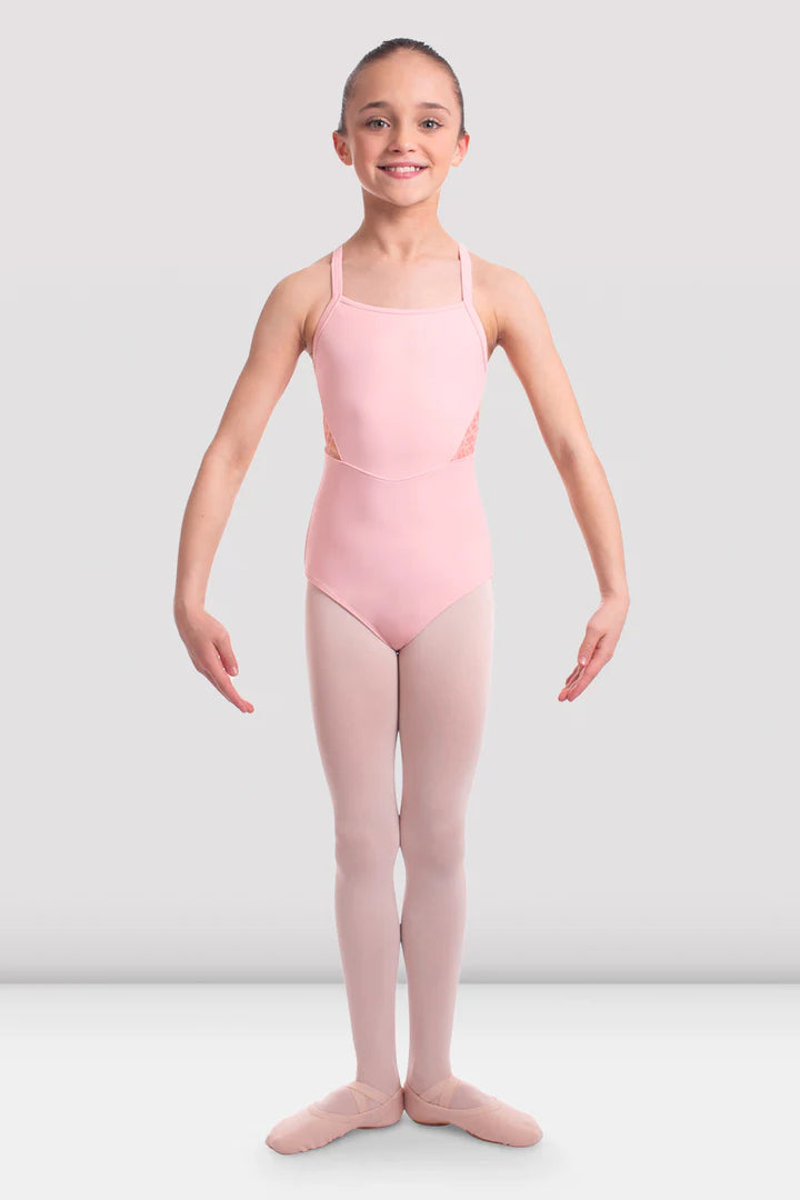 irls BLOCH Becki Animal Print Mesh Camisole Leotard -CL6537