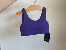 Load image into Gallery viewer, Five purple scoop sports bra