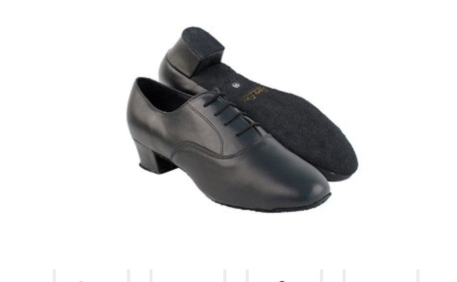 Very Fine 915108 Black Leather Latin Shoes