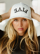 Load image into Gallery viewer, Upside Down FIVE Hat Polka Dot