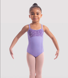 Capezio Girls Kathrin Animal Print Mesh Camisole Leotard-CL6547
