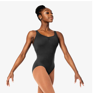 JOSEPHINE - SL131
ADULT TANK LEOTARD WITH PINCH FRONT AND MESH BACK