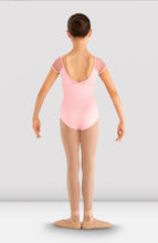 Load image into Gallery viewer, Girls Heart Mesh Cap Sleeve Leotard SKU: CL8192