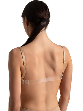 Seamless Clear Back Sweetheart Bandeau Bra-
3776W