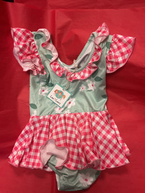 Pink Checkered Skirted Leotard - Leo Luv