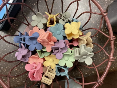 Talking out of line flower clips