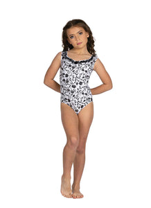 Danz N Motion Kids Emory Floral Print Tank Leotard