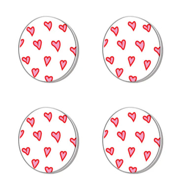 SCAR AND CO.
Mini Hearts Mini Round Magnet Set
