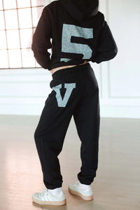 PATCHWORK ROMAN NUMERAL V SWEATPANTS FIve