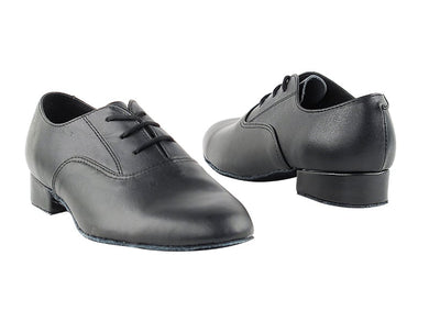 Very Fine 919101B Black Leather Boys Standard Ballroom Shoe