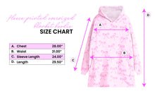 Load image into Gallery viewer, Fleece Printed Pullover Oversized Blanket Hoodie