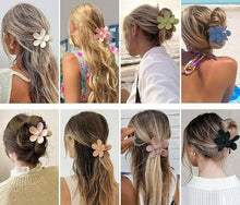 Load image into Gallery viewer, Matte Tone Daisy Hair Claw Sets fashion jewelry