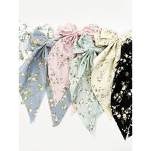 Load image into Gallery viewer, Soft Floral Long Tail Bow Clip princess accessories