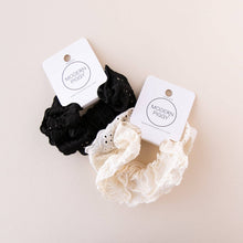 Load image into Gallery viewer, Eyelet - Ivory | Scrunchie