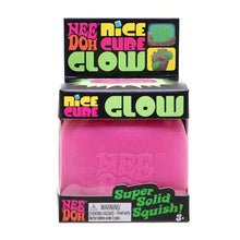Load image into Gallery viewer, Nee Doh Nice Cube GLOW Squishy Fidget Stress Ball (1pc) Assorted Colors