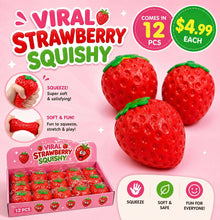 Load image into Gallery viewer, Viral Strawberry Squishy – Soft &amp; Stretchy Stress Toy